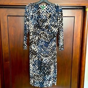 LAUREN Ralph Lauren faux wrap dress